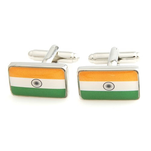 India Flag Cufflinks