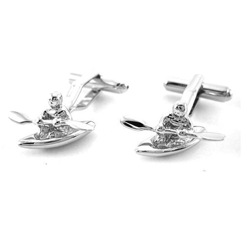 Canoe Kayak Paddle Boat Cufflinks