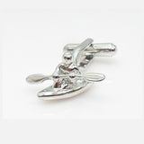 Canoe Kayak Paddle Boat Cufflinks