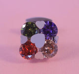 Multi Colored Gem Cufflinks