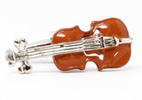 Brown Violin Music Cufflinks