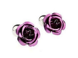 Purple Rose Cufflinks