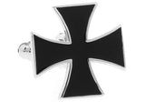 Black Iron Cross Cufflinks