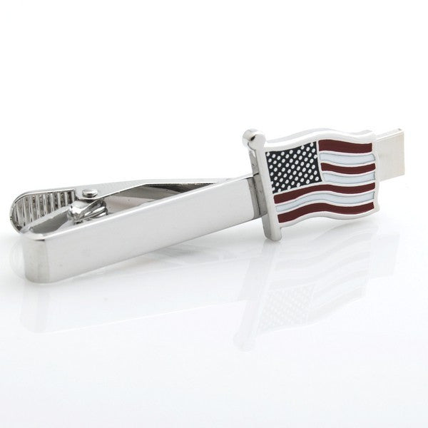 American Flag Tie Clip