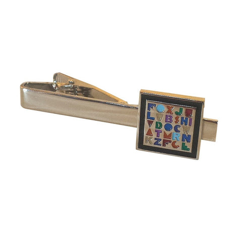 Teacher Alphabet Tie Clip