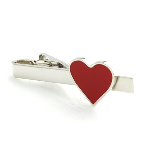 Red Heart Tie Clip