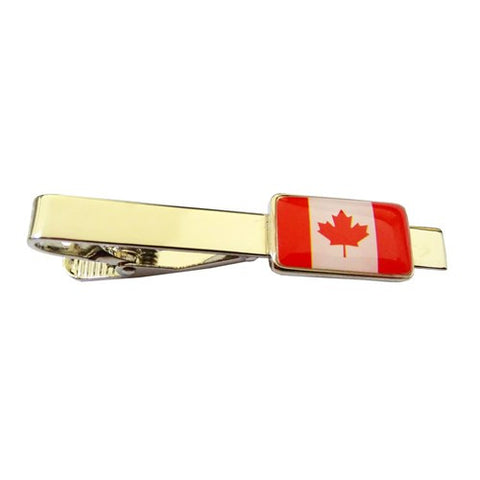 Canadian Maple Leaf Flag Tie Clip