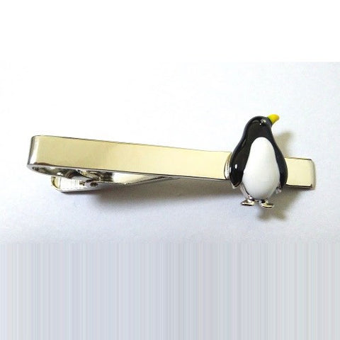 Penguin Animal Black White Tie Clip