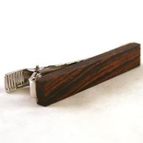 Dark Wood Tie Clip