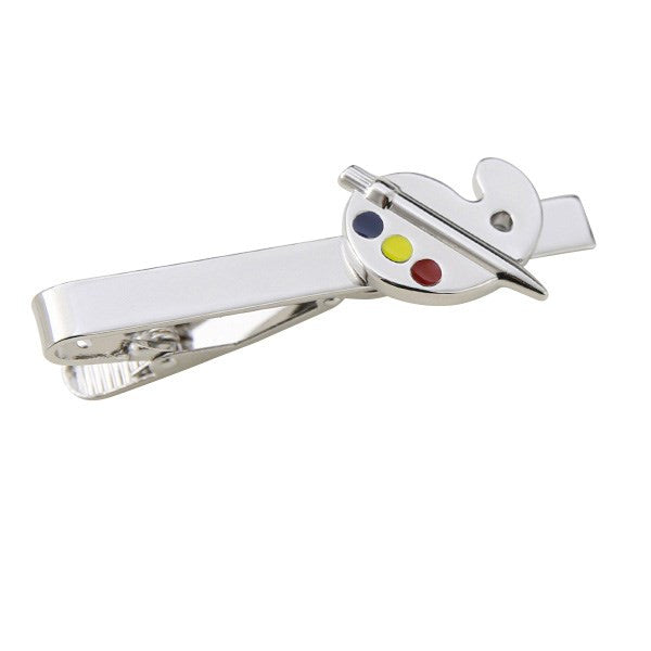 Artist Paint Palette Tie Bar Clasp