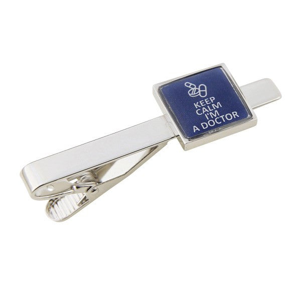 Keep Calm I'M A Doctor Tie Bar Clasp