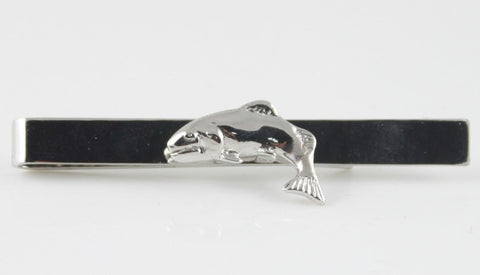 Fishermen Fish Tie Clip Bar Clasp