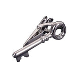Silver Key To Success Tie Clip Clasp Bar