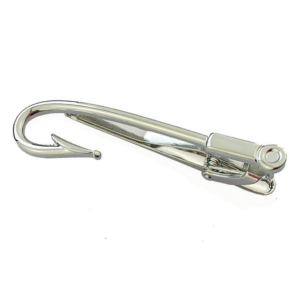 Fishing Hook Tie Clip Clasp Bar