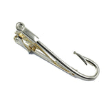 Fishing Hook Tie Clip Clasp Bar