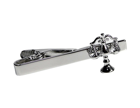 Justice Scale Tie Clip