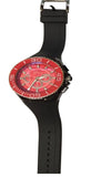 Red Metal Oversized Sport Watch