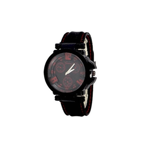 Mens Red Black Watch