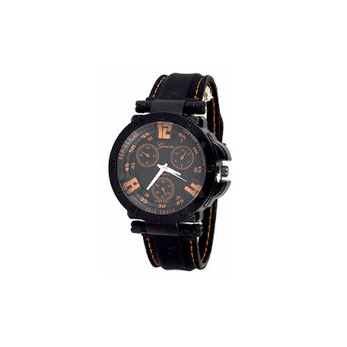 Mens Orange Black Watch