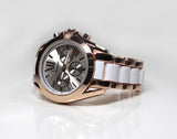 Rose Gold White Womens Watch