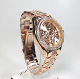 Rose Gold Crystal Womens Watch