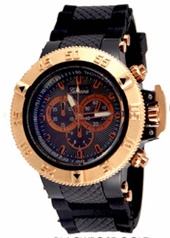 Rose Gold Black Watch