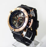 Rose Gold Black Watch