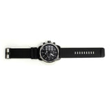 Black Oversized Geneva Watch w/ Diesel Cologne