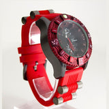Oversized Red Mens Fashion Watch