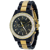 Black Gold Crystal Watch