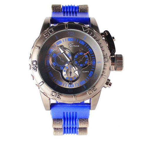 Blue Black Mens (Invicta Style) Watch