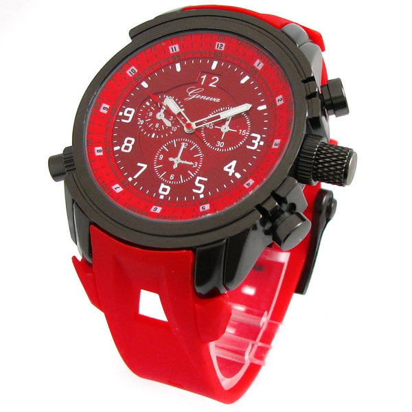 Red Gun Geneva Round Watch