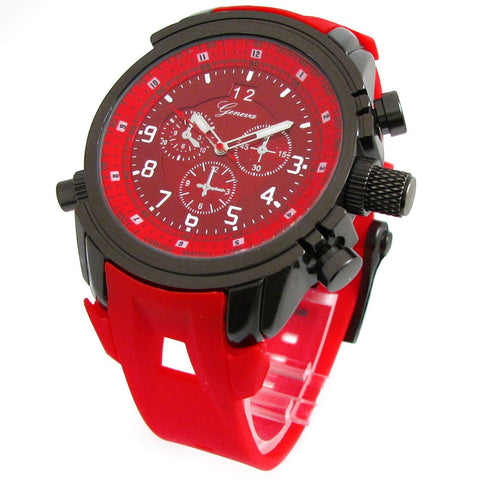 Red Gun Geneva Round Watch