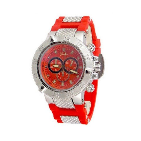 Red Silver Oversized Mens