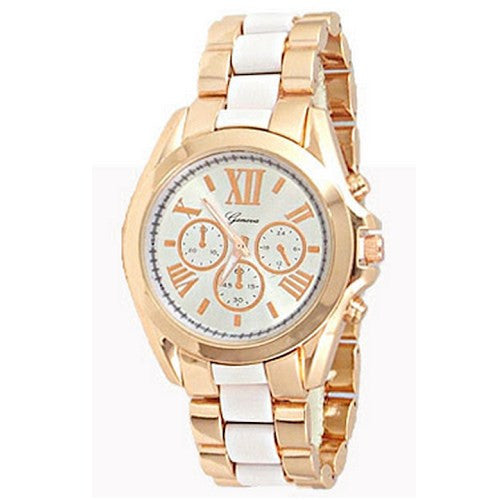 Rose Gold White Watch