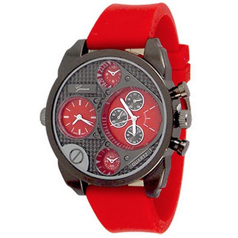 Dual Time Red Black Watch