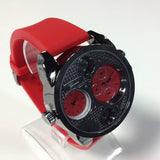 Dual Time Red Black Watch