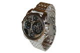 Dual Time Silver Watch