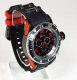 Red Black (Invicta Style) Watch